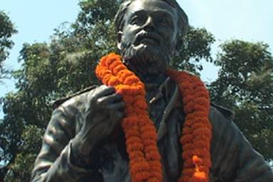 lLife-size statue of Comrade Chandrashekhar