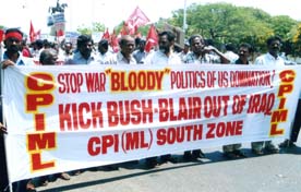 CPI(ML) rally of Southern States on March 28, Chennai