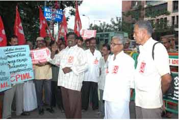 Protest Against USS Nimitz