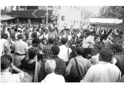 Com. Dipankar addressing gathering at Com. Dipankar addressing gathering at Sheoraphuli, December 8