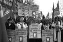Health worker protest