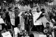 JSM Delhi President Manglesh Dabral Addressing Protest, Delhi 27 Dec.